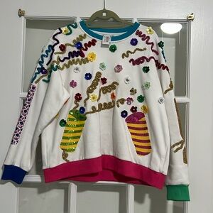 NWT Queen of Sparkles Celebration Sweater- size M